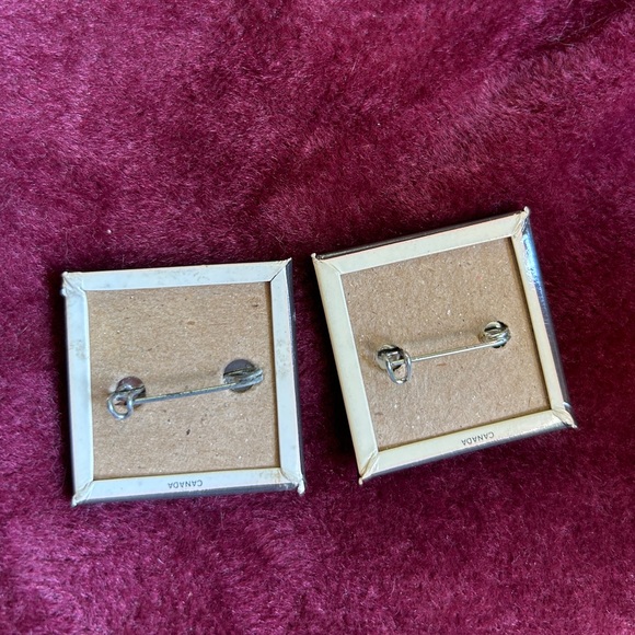 VINTAGE AUTHENTIC 1980s DURAN DURAN PINBACK BUTTONS SET OF TWO - Picture 2 of 2